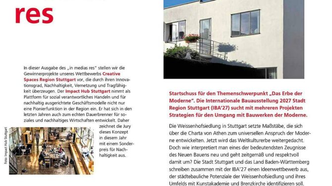Architektur – neue Ausgabe von „in medias res“ erschienen